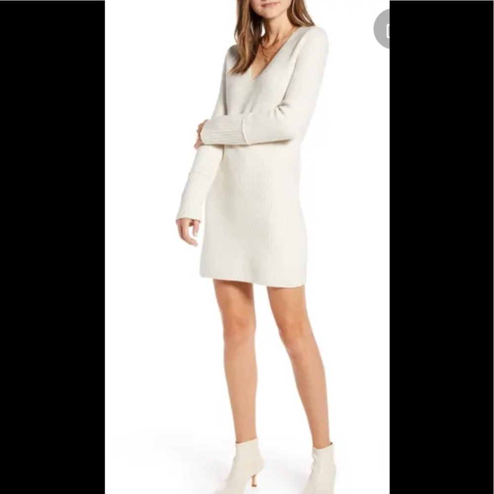 Something Navy fitted tunic dress